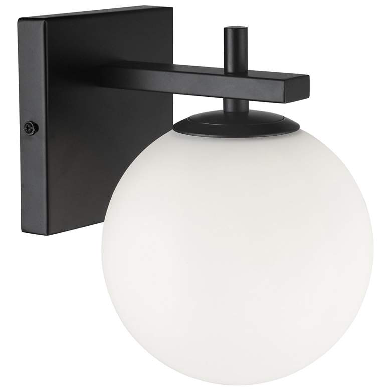 Image 1 Vivaldi 8" High Matte Black Wall Sconce