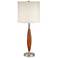 Vivaldi Brushed Nickel Cherry Blossom Wood Table Lamp
