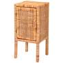 Thumbnail2 of Vivan 13 3/4" Wide Natural Brown Wood 1-Door Nightstand