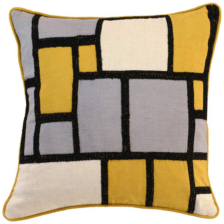 Image 1 Vives Multi-Color 18 inch Square Decorative Pillow