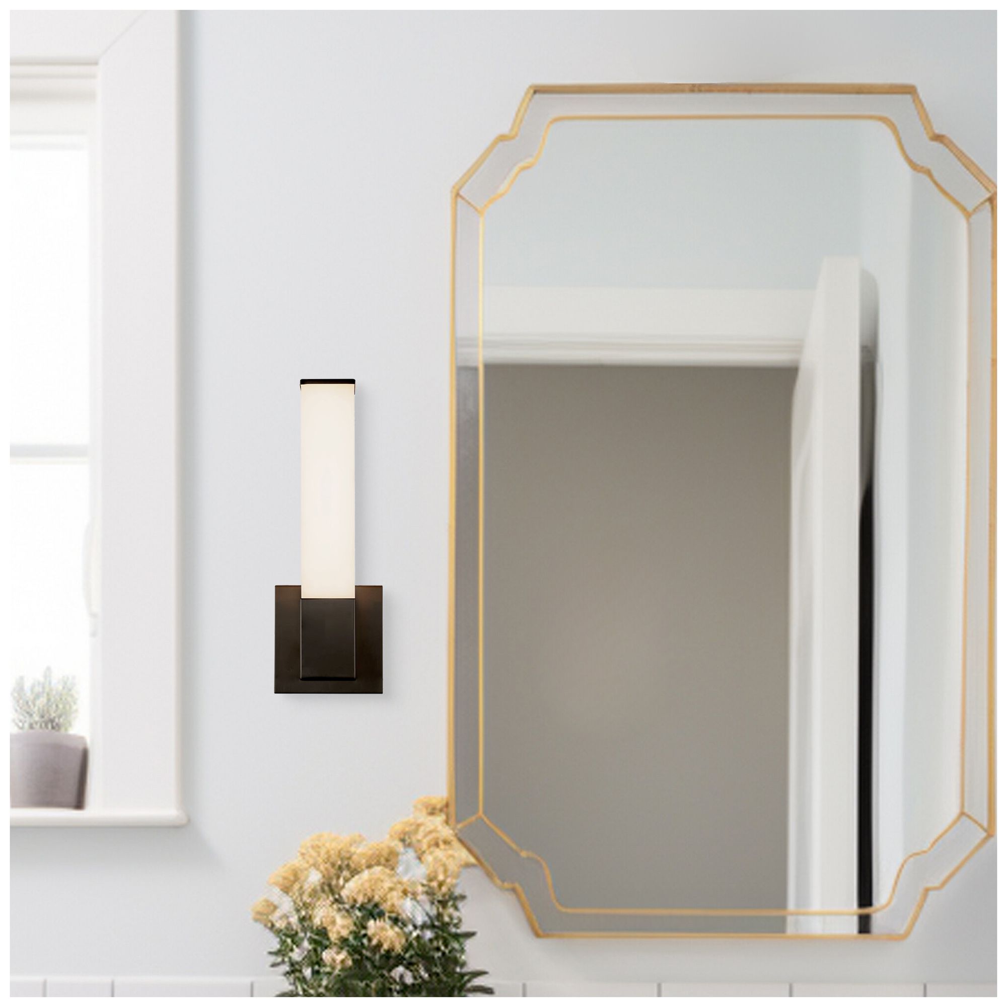 Image 6 Vivi 14-in Black dimmable LED Wall/Vanity Light more views