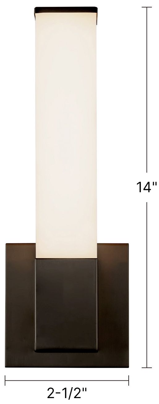 Image 7 Vivi 14-in Black dimmable LED Wall/Vanity Light more views
