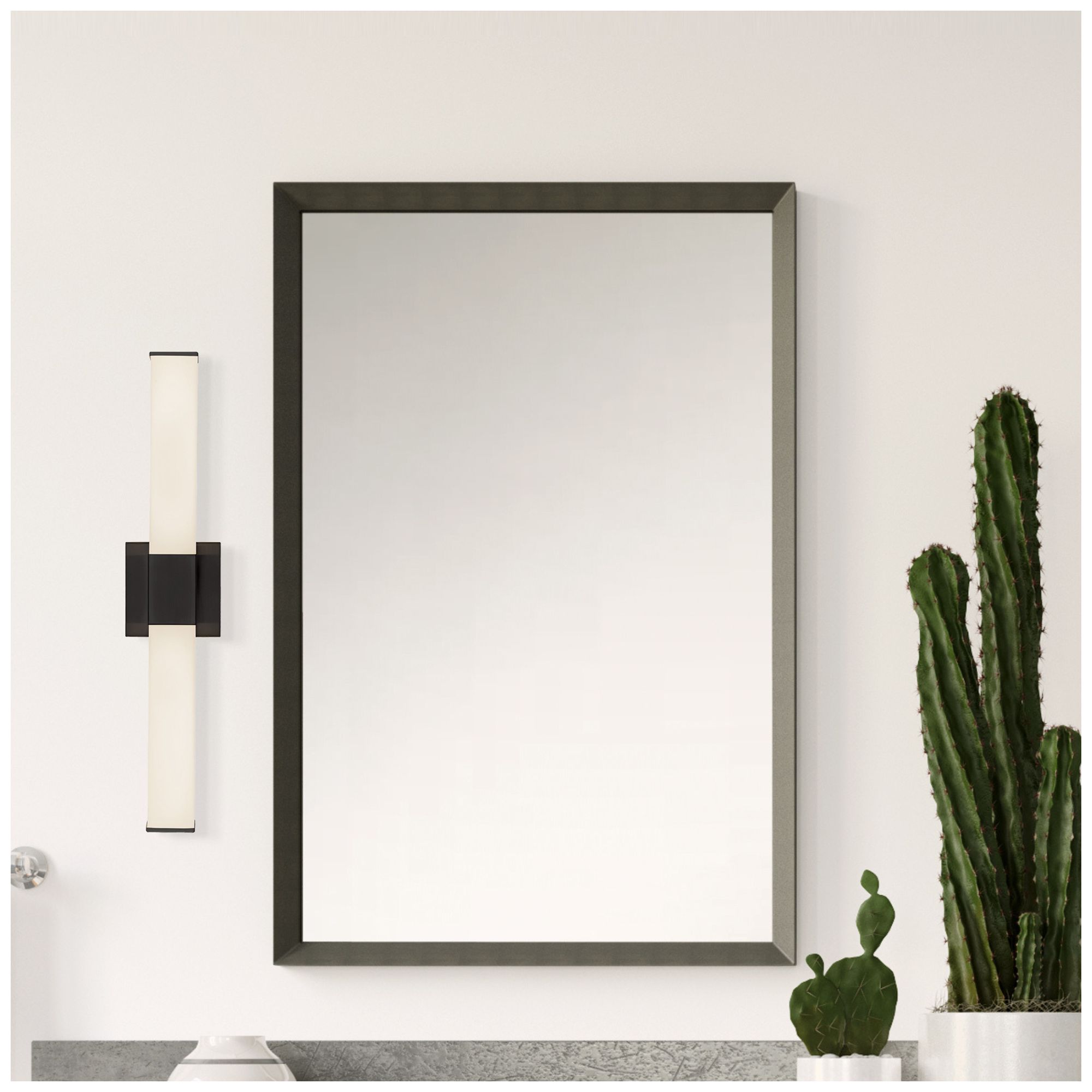 Image 6 Vivi 24-in Black dimmable LED Wall/Vanity Light more views