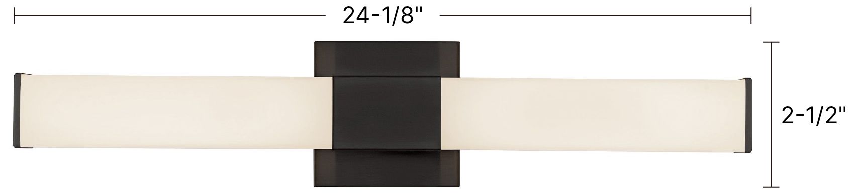 Image 7 Vivi 24-in Black dimmable LED Wall/Vanity Light more views