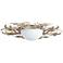 Vivian 29 3/4" Wide Silver Leaf Glass Iron Ceiling Light