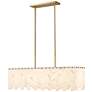 2_Viviana 40 3/4" Wide Brass Linear Pendant w/ Alabaster Shade