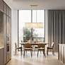 3_Viviana 40 3/4" Wide Brass Linear Pendant w/ Alabaster Shade more views