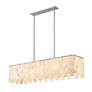 6_Viviana 49" Wide Polished Nickel 7-Light Linear Chandelier more views