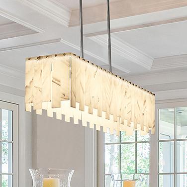 Viviana 49" Wide Polished Nickel 7-Light Linear Chandelier