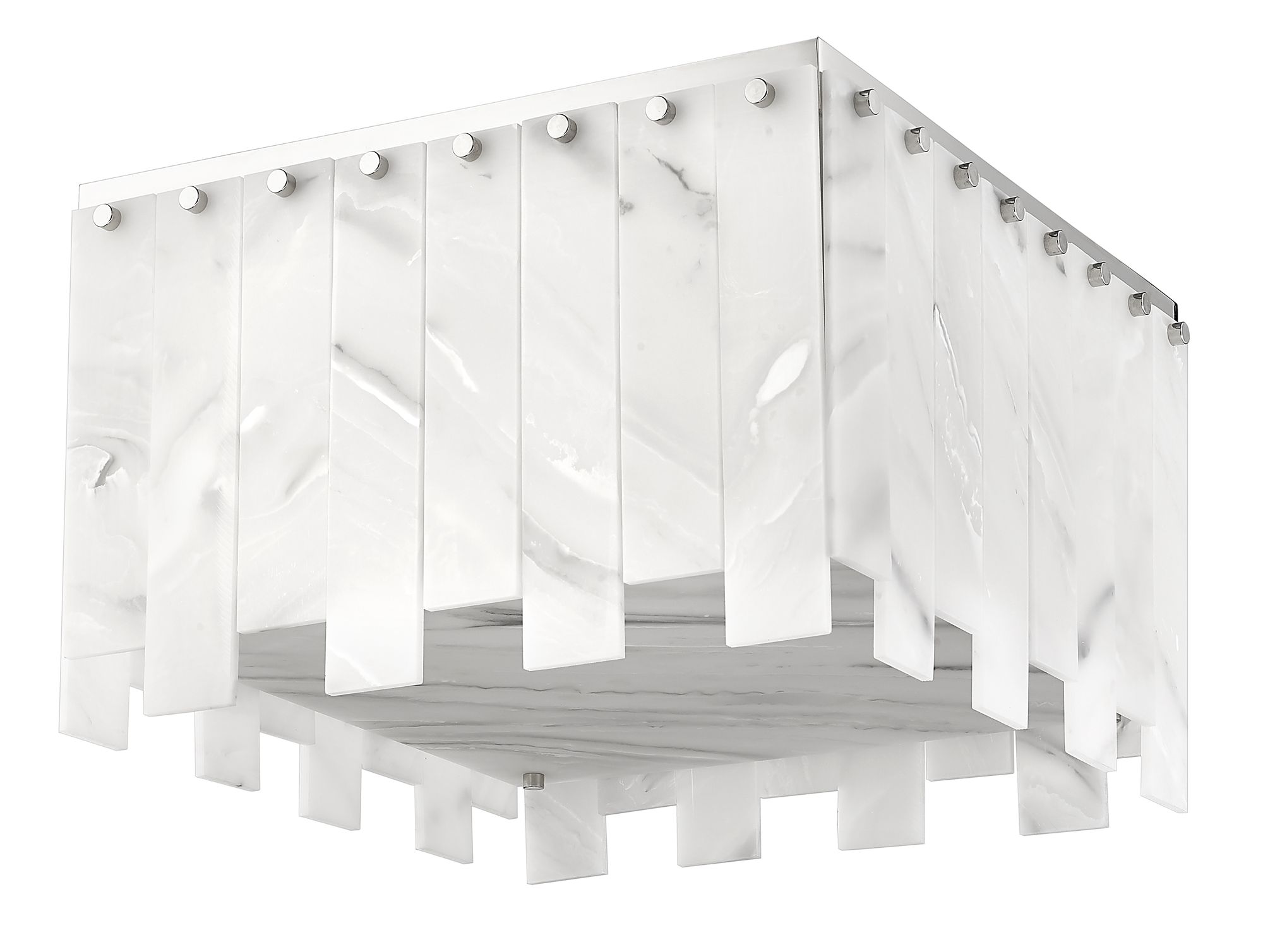 Viviana by Z-Lite Polished Nickel 17.5 inch 6 Light Flush Mount