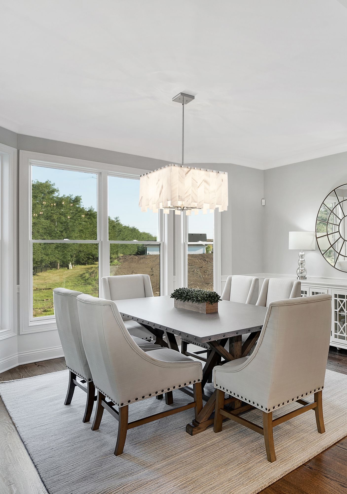 Image 2 Viviana by Z-Lite Polished Nickel 19.75 inch 8 Light Pendant more views