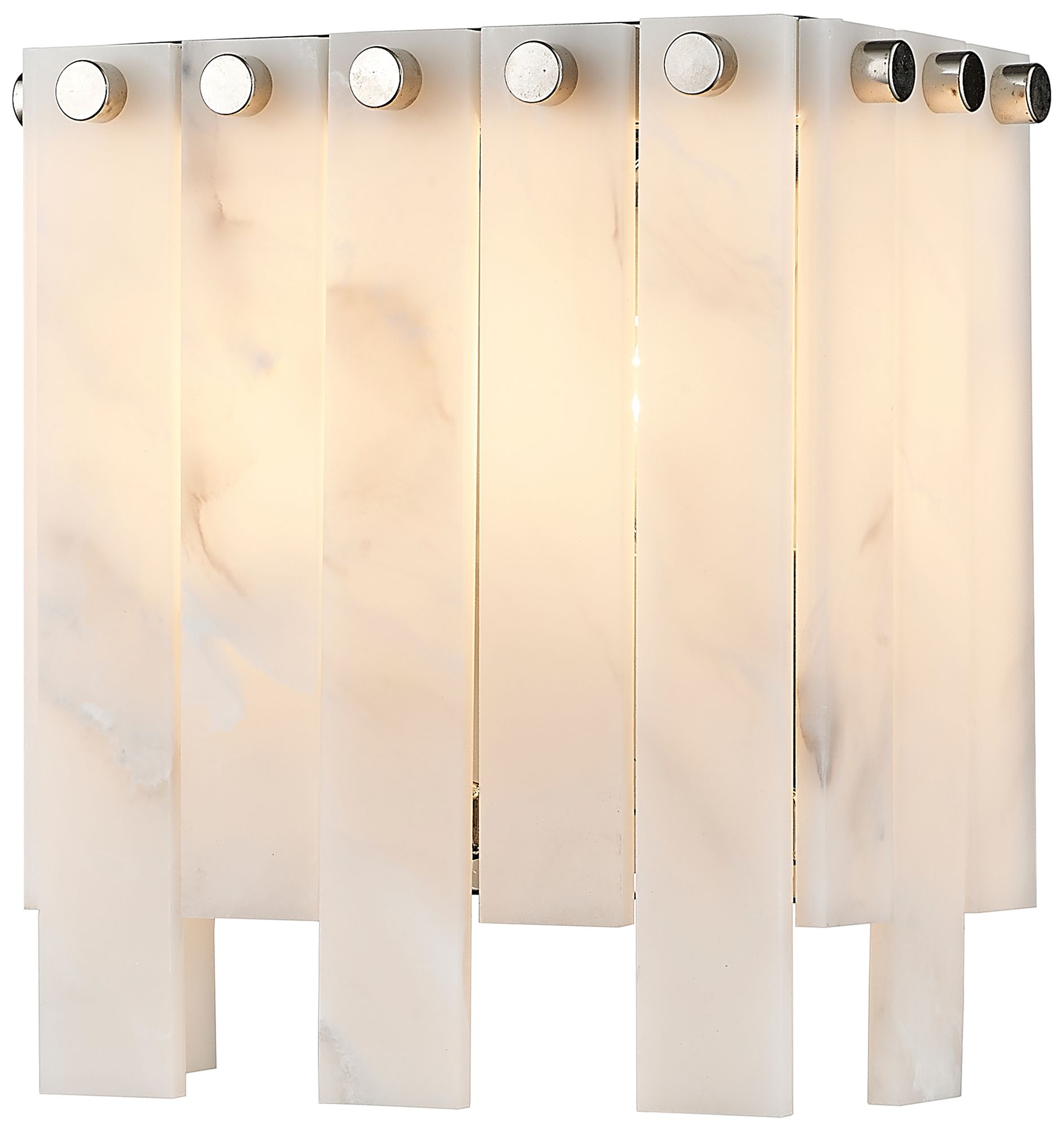 Image 2 Viviana by Z-Lite Polished Nickel 7.5 inch 2 Light Wall Sconce