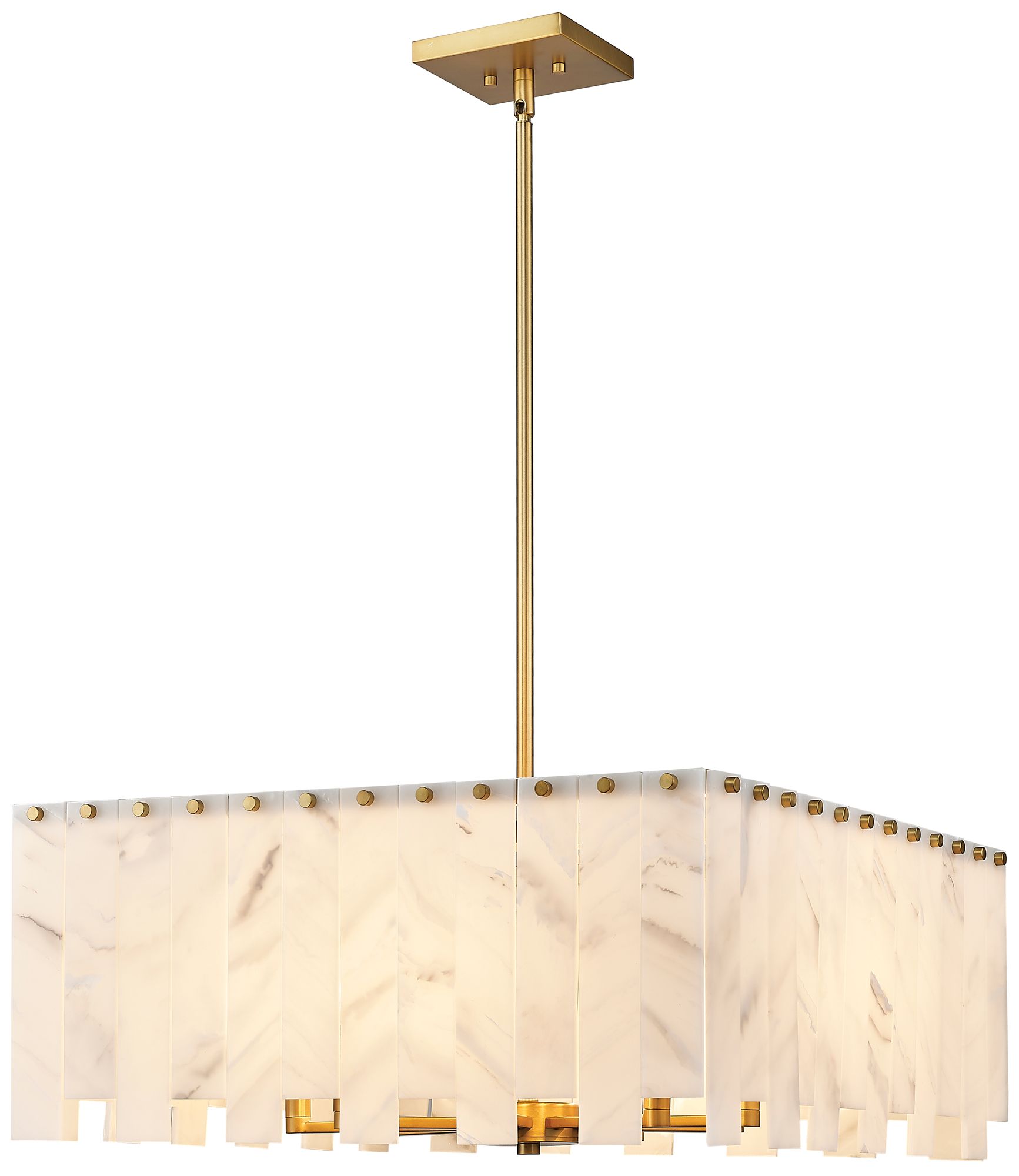 Viviana by Z-Lite Rubbed Brass 26 inch 8 Light Pendant
