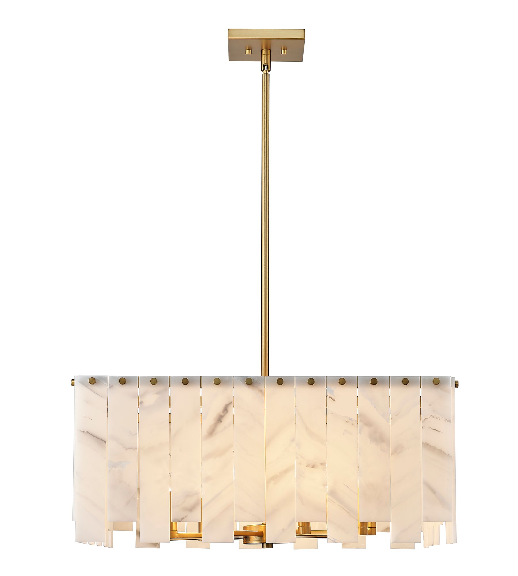 Viviana by Z-Lite Rubbed Brass 26 inch 8 Light Pendant