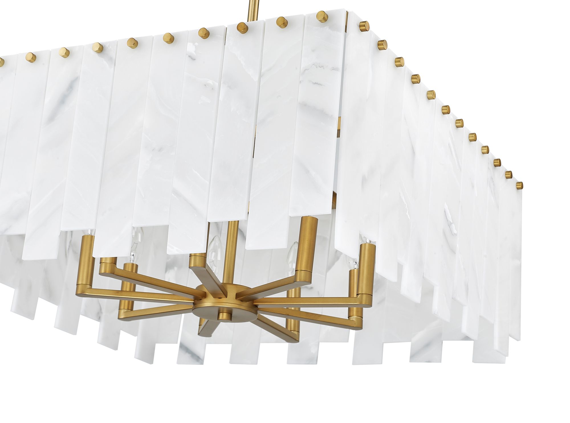 Viviana by Z-Lite Rubbed Brass 26 inch 8 Light Pendant