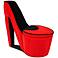 Vivianne Red High Heel Storage Chair