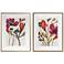 Vivid Arrangement 38 1/2" High 2-Piece Framed Wall Art Set