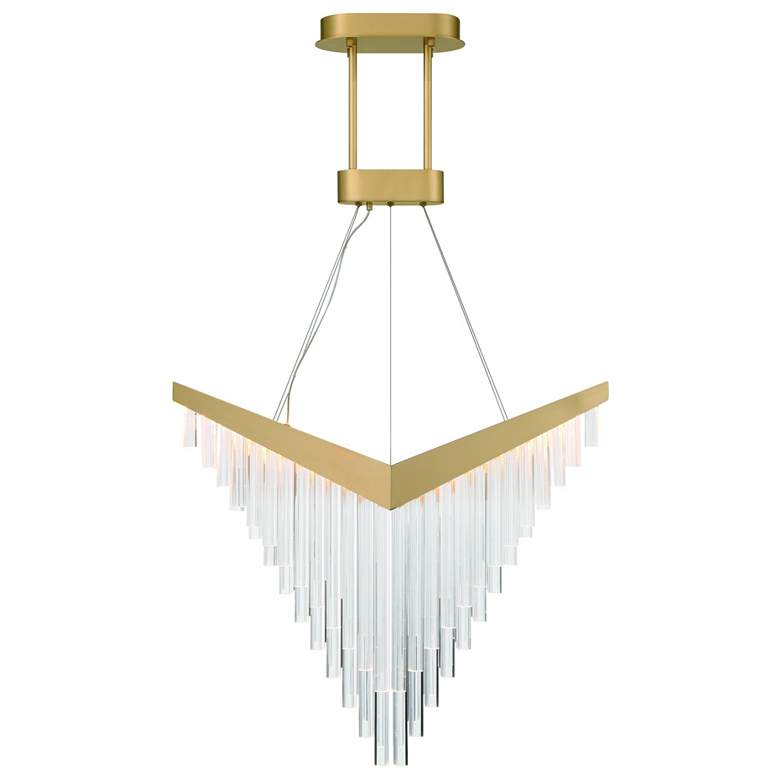 Image 1 Vivien 32" LED Chandelier Gold