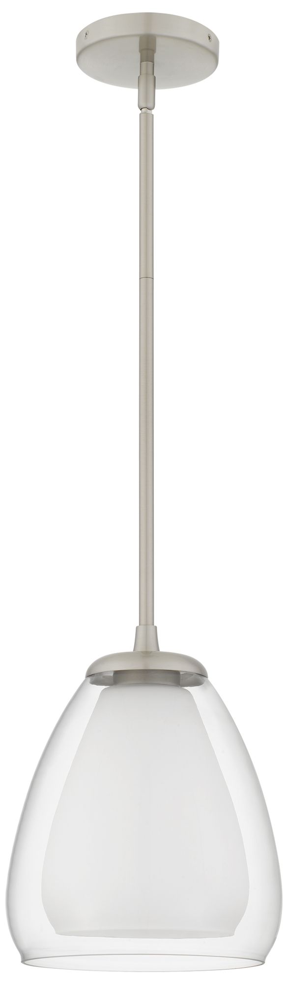 Image 3 Vivienne 1-Light Brushed Nickel Mini Pendant Light more views