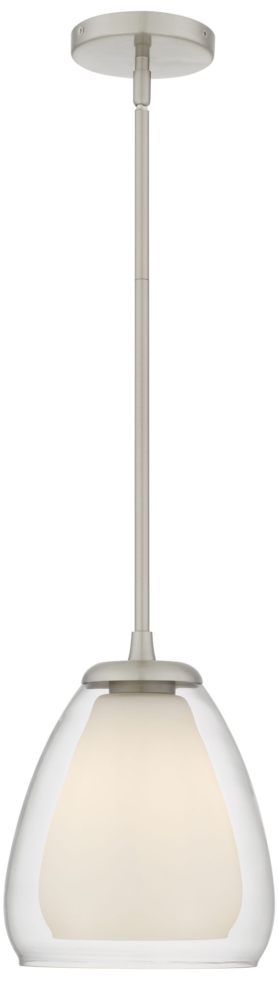 Image 4 Vivienne 1-Light Brushed Nickel Mini Pendant Light more views