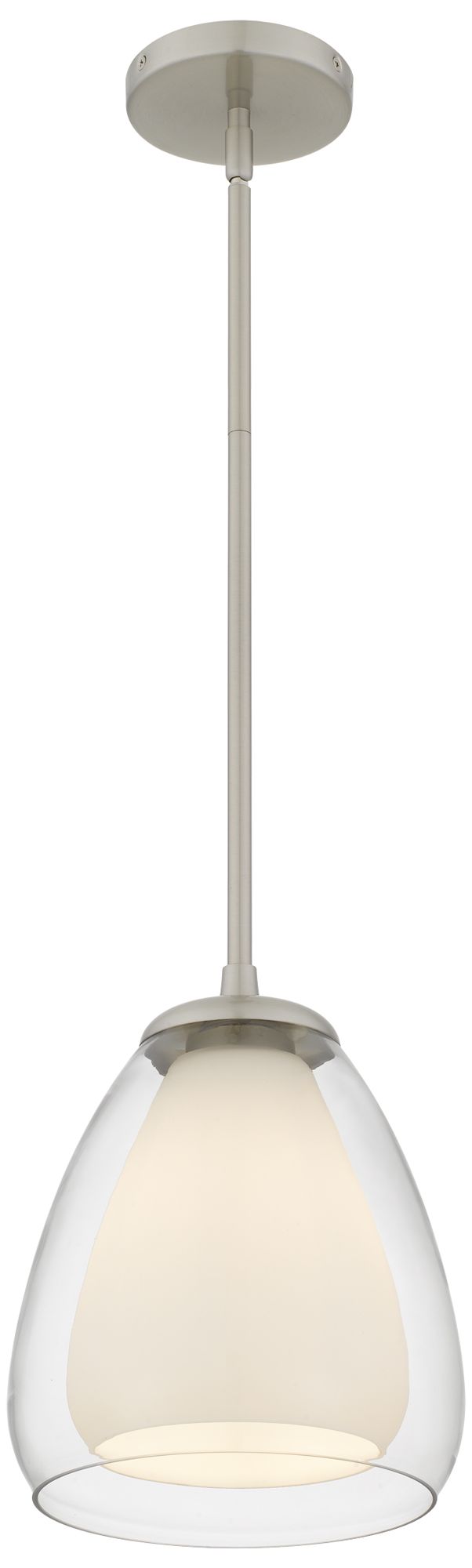 Image 5 Vivienne 1-Light Brushed Nickel Mini Pendant Light more views