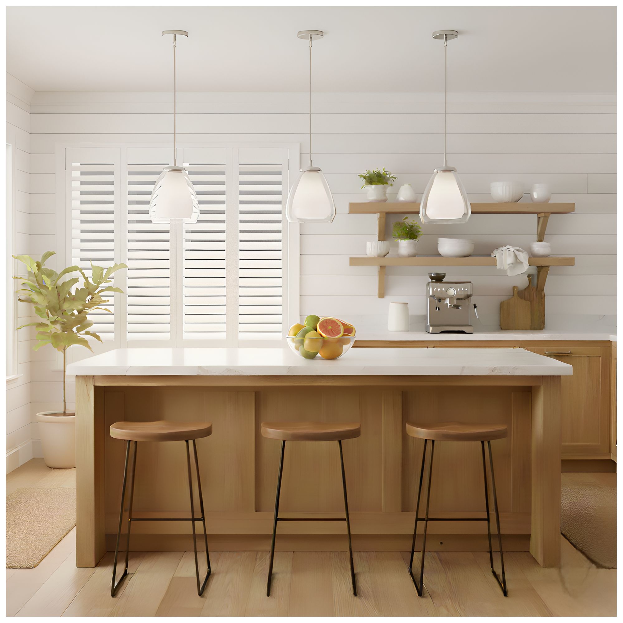 Image 7 Vivienne 1-Light Brushed Nickel Mini Pendant Light more views