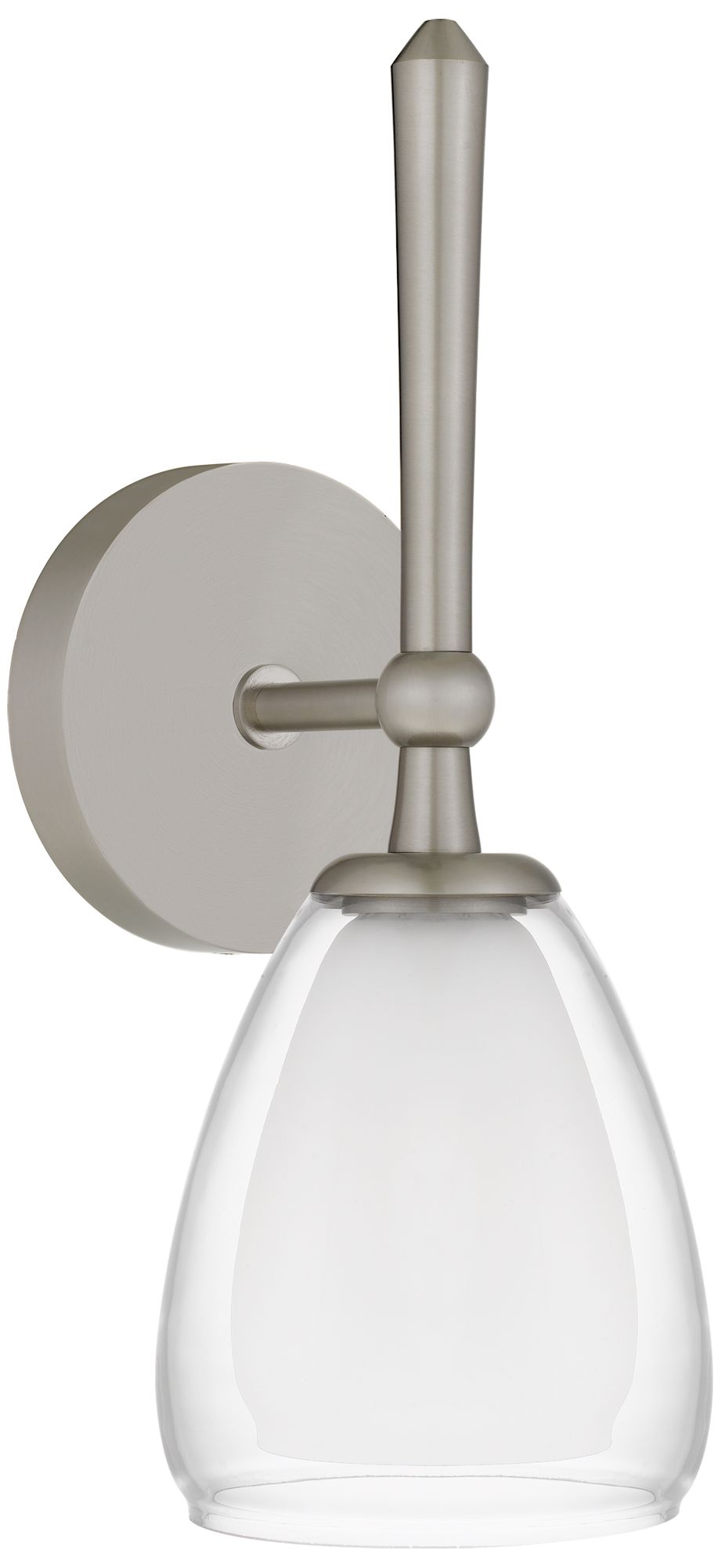 Thumbnail3 of Vivienne 1-Light Brushed Nickel Wall Sconce more views