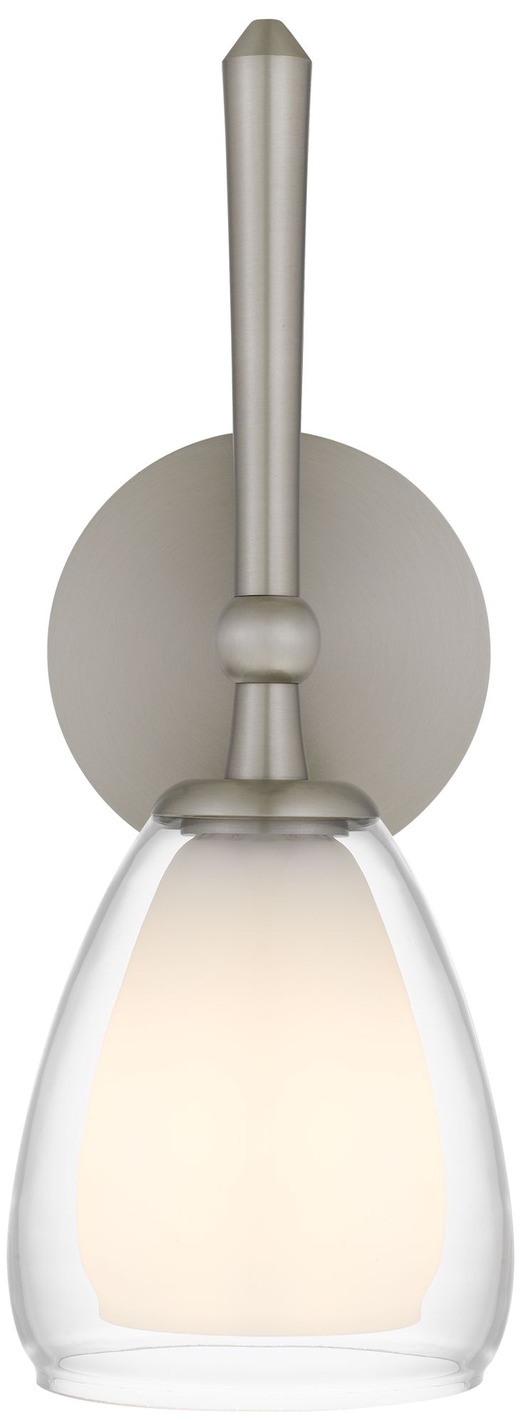 Thumbnail4 of Vivienne 1-Light Brushed Nickel Wall Sconce more views