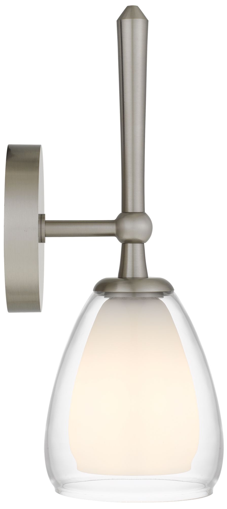 Vivienne 1-Light Brushed Nickel Wall Sconce