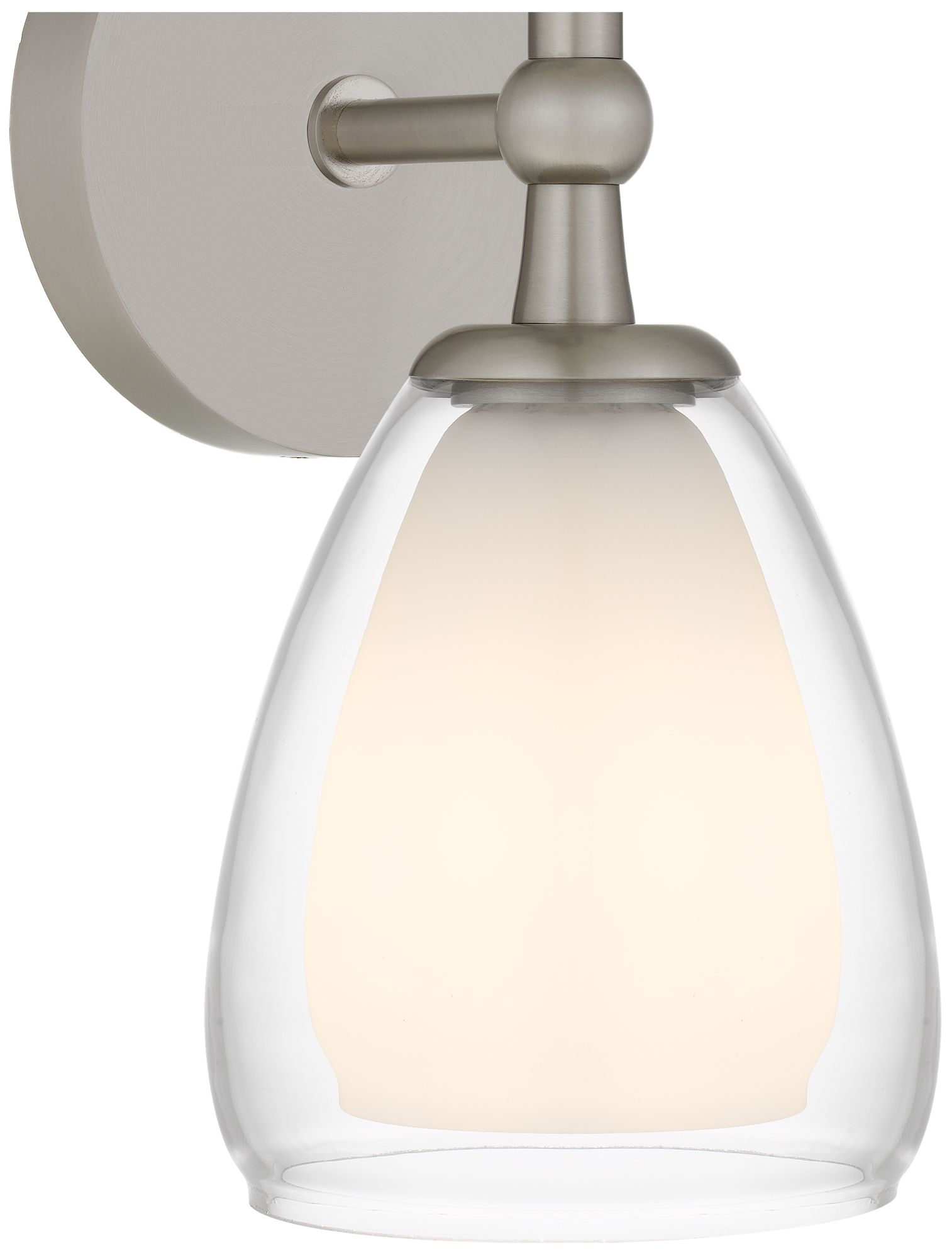 Vivienne 1-Light Brushed Nickel Wall Sconce
