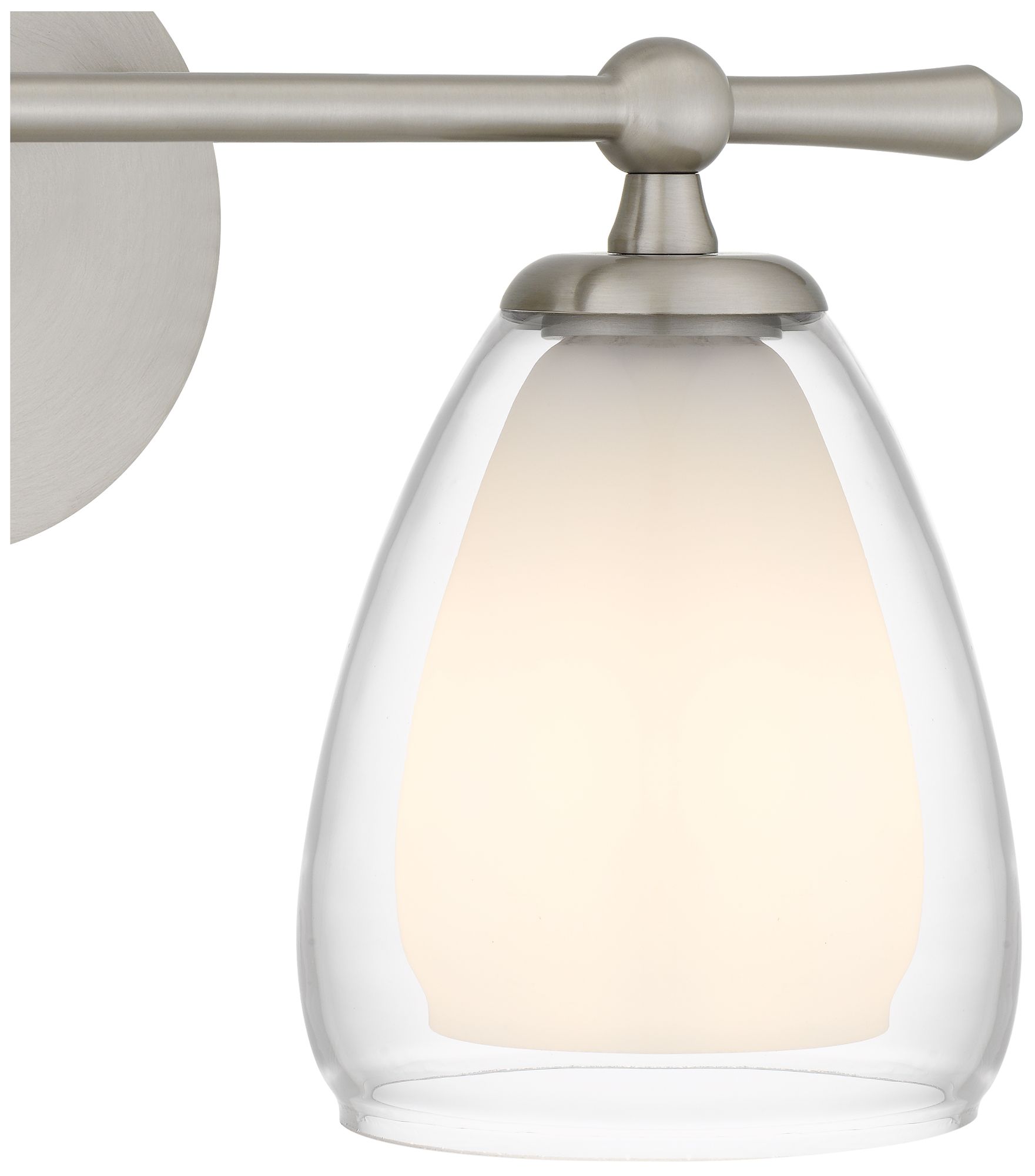 Image 6 Vivienne 2-Light Brushed Nickel Vanity Light more views