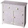 Vivienne 29" Wide Bone Inlay Purple 2-Door Console Table