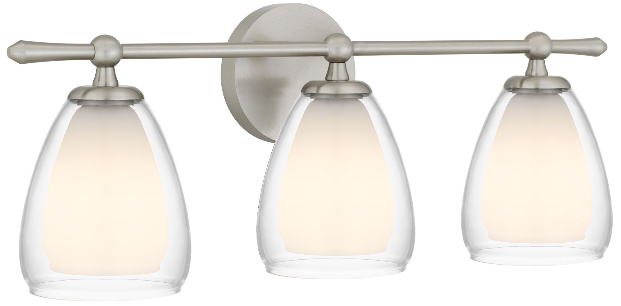 Vivienne 3-Light Brushed Nickel Vanity Light