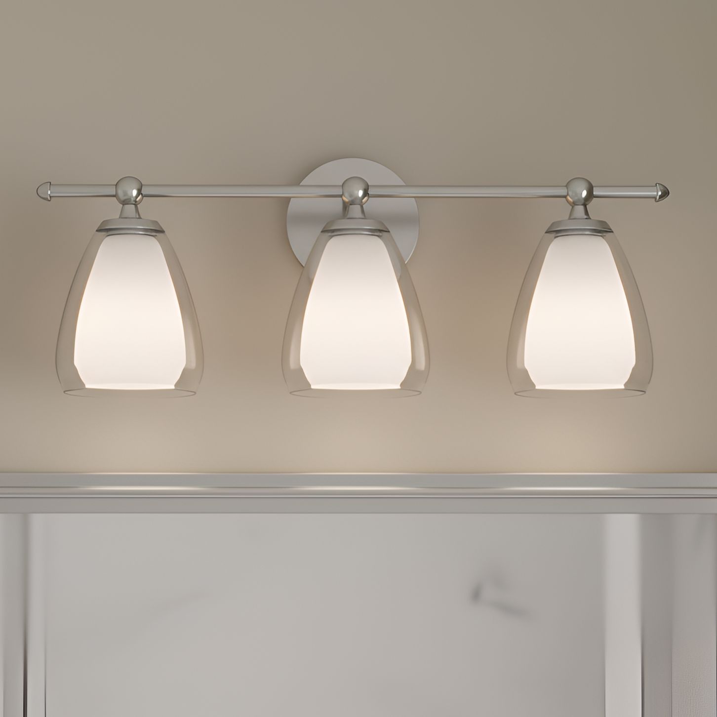 Vivienne 3-Light Brushed Nickel Vanity Light