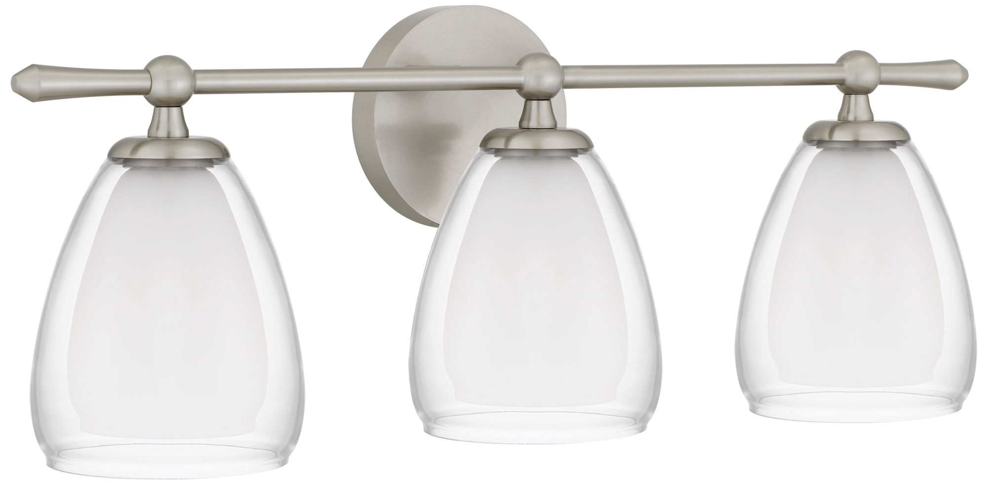 Image 3 Vivienne 3-Light Brushed Nickel Vanity Light more views