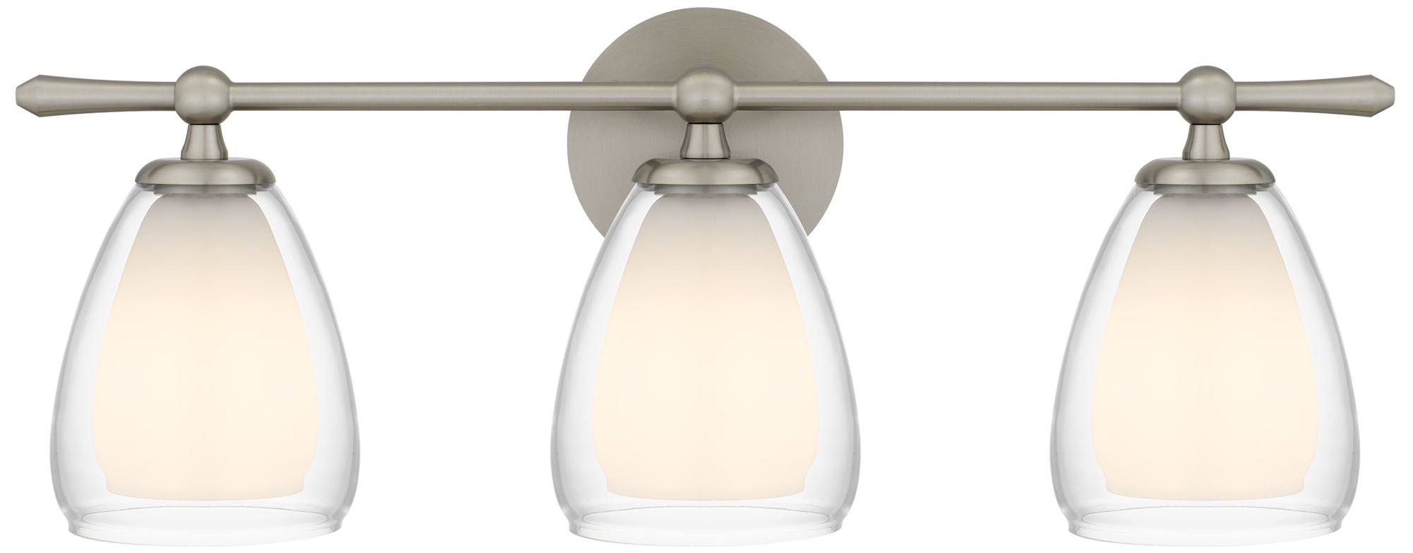 Image 4 Vivienne 3-Light Brushed Nickel Vanity Light more views