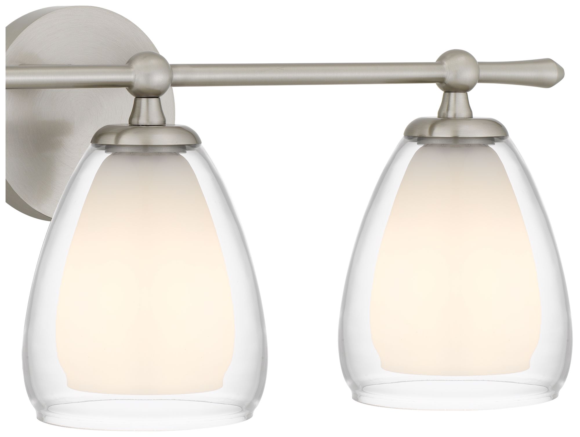 Image 6 Vivienne 3-Light Brushed Nickel Vanity Light more views