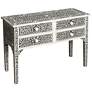 Thumbnail2 of Vivienne 39 3/4" Wide Bone Inlay 4-Drawer Console Table more views