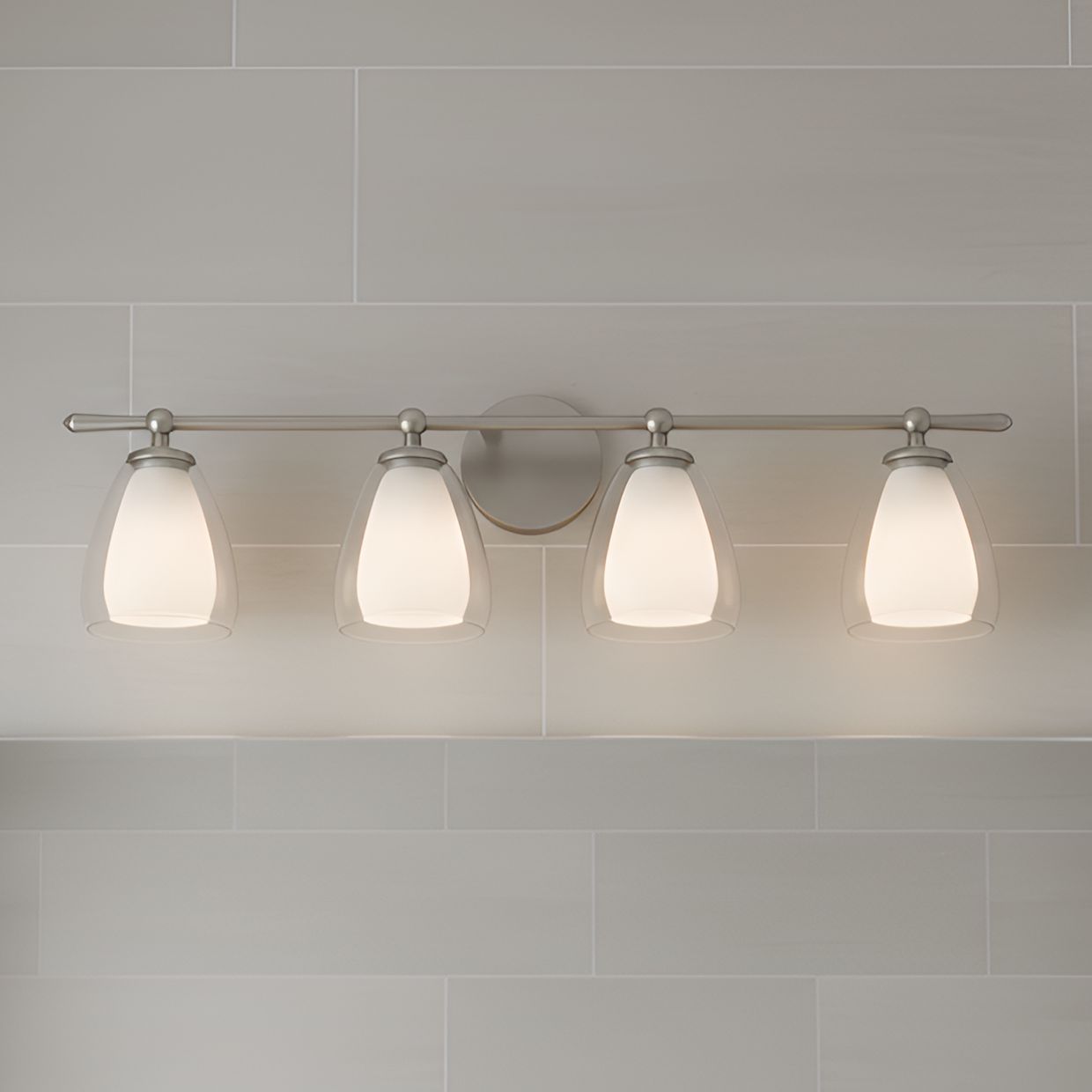 Vivienne 4-Light Brushed Nickel Vanity Light