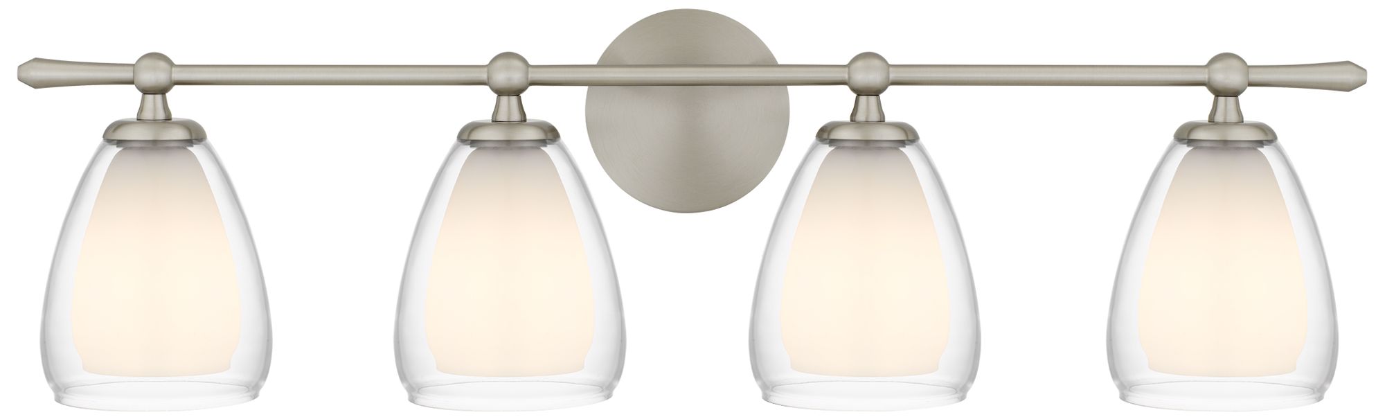 Image 4 Vivienne 4-Light Brushed Nickel Vanity Light more views