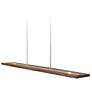 Vix 48" Oiled Walnut LED Linear Pendant