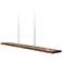 Vix 48" Oiled Walnut LED Linear Pendant