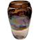 Viz Nova Multi-Color Brown 16" High Art Glass Vase