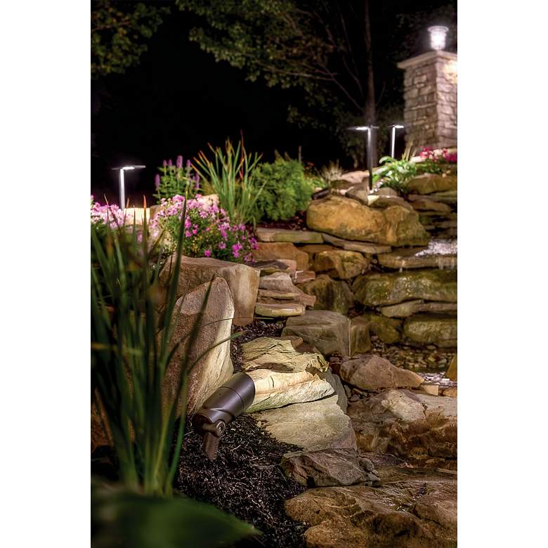 Image 3 VLO 3 3/4" High Textured Bronze 2700K LED Accent Spot Light more views