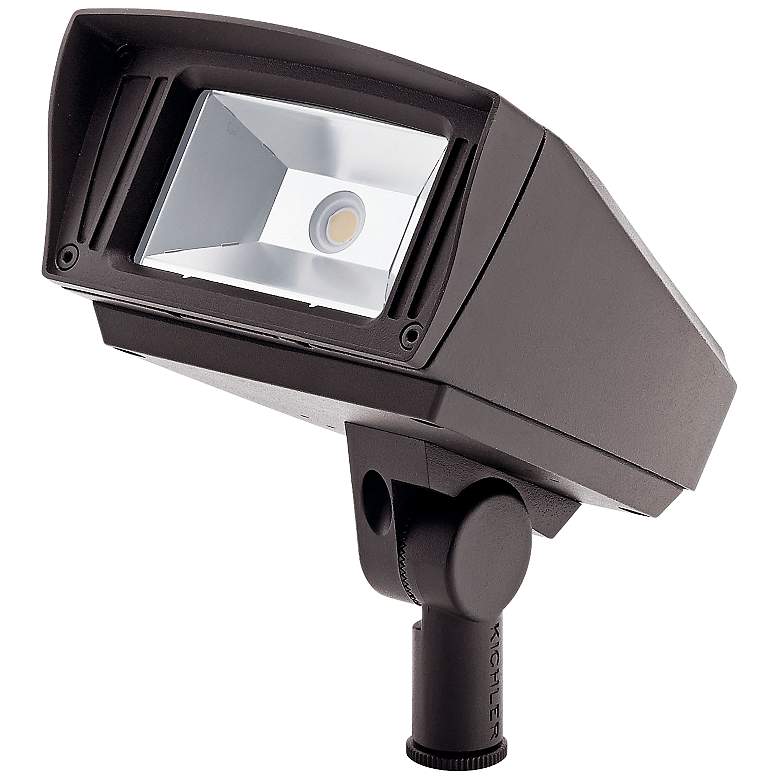 Image 1 VLO 7" High Textured Bronze 3000K LED Landscape Flood Light