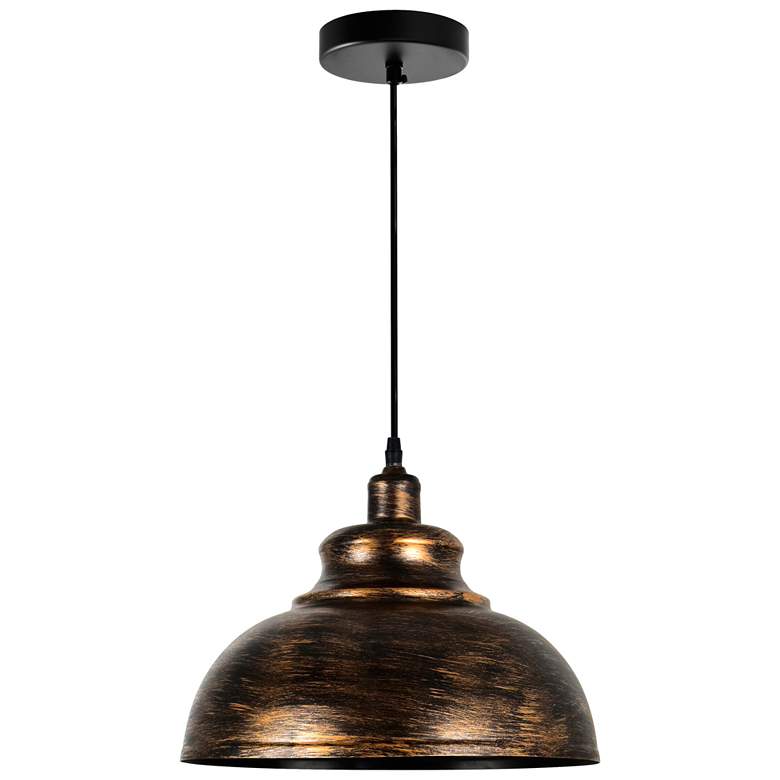 Image 1 Vogel 1 Light Down Pendant With Antique Copper Finish
