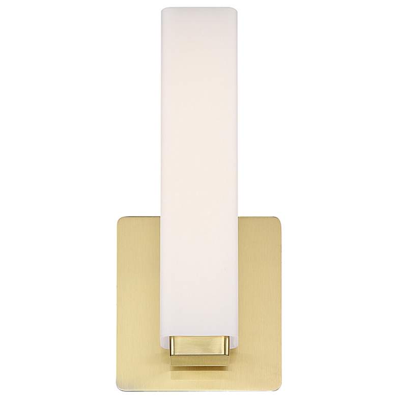 Image 3 Vogue 5"H x 11"W 1-Light Wall Sconce in Brushed Brass more views
