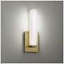 4_Vogue 5"H x 11"W 1-Light Wall Sconce in Brushed Brass more views