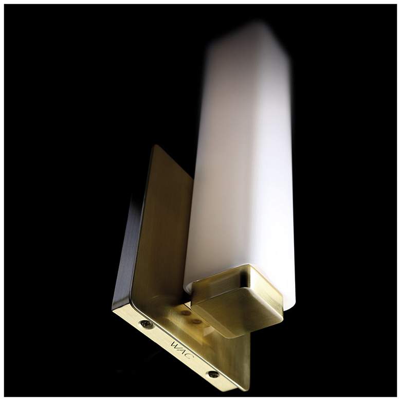 Image 5 Vogue 5"H x 11"W 1-Light Wall Sconce in Brushed Brass more views