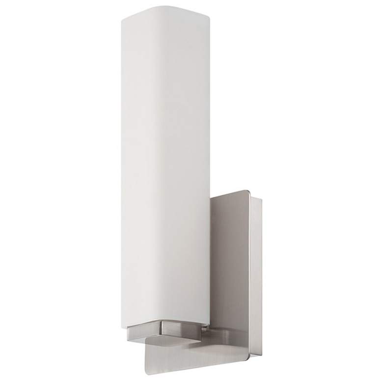Image 1 Vogue 5"H x 11"W 1-Light Wall Sconce in Brushed Nickel